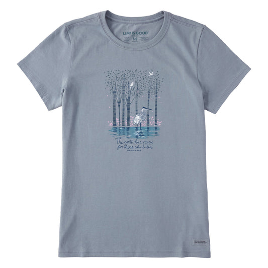 Women's Earth Has Music Heron Short Sleeve Tee