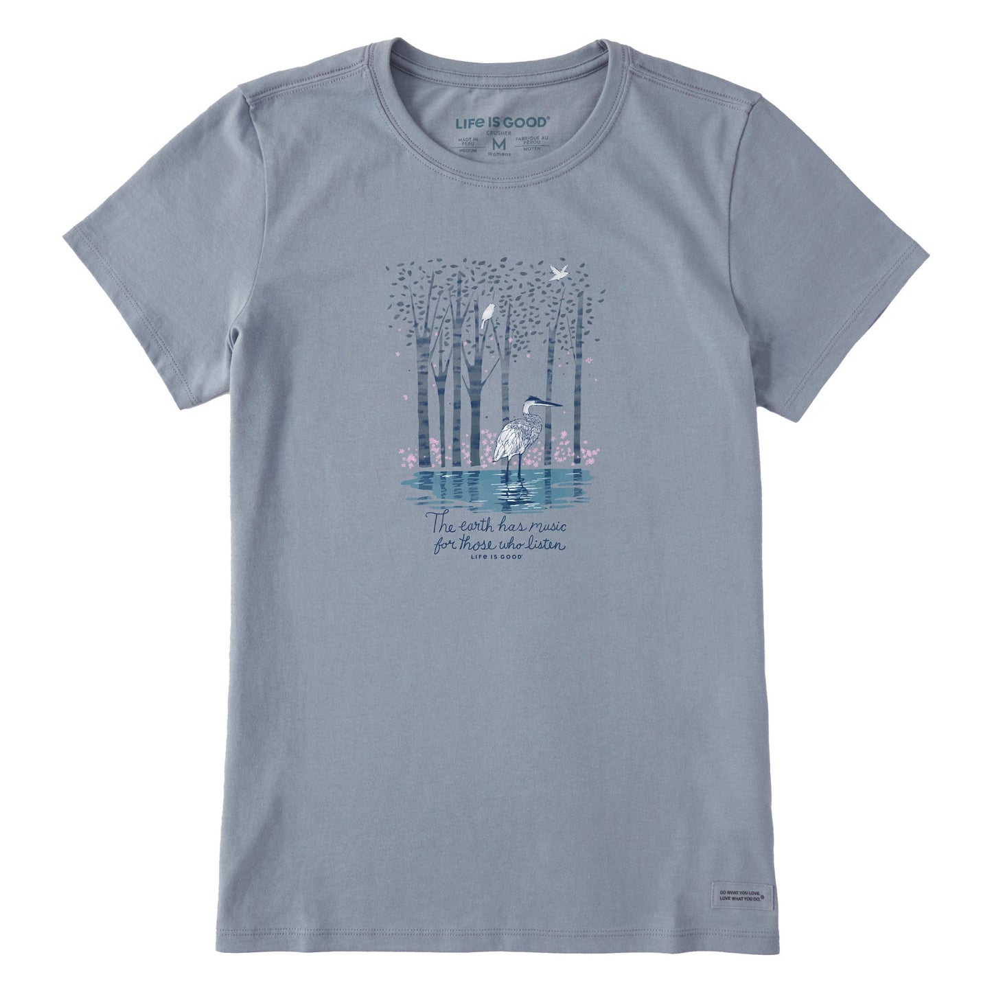Women's Earth Has Music Heron Short Sleeve Tee