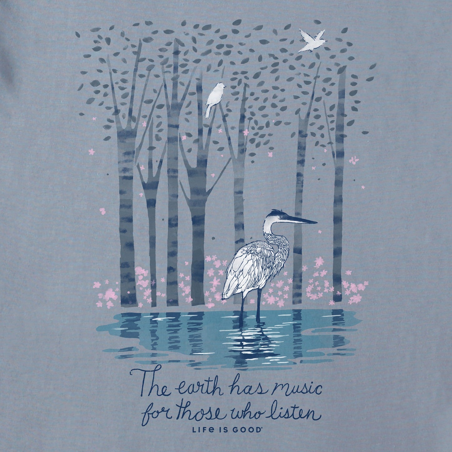 Women's Earth Has Music Heron Short Sleeve Tee