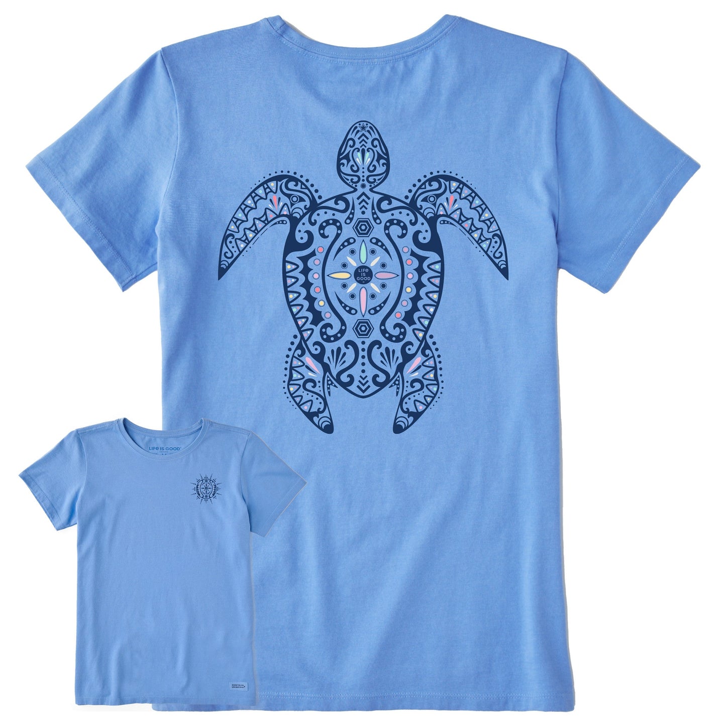 Women's Tribal Turtle Short Sleeve Crusher Tee