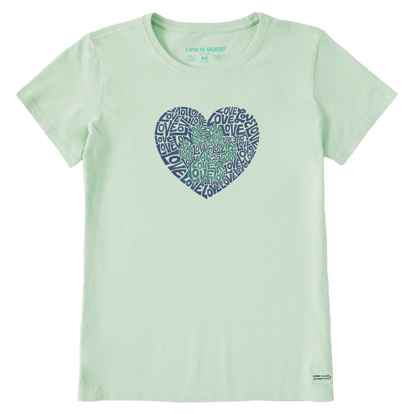 Women's Animal Heart Short Sleeve Crusher Tee
