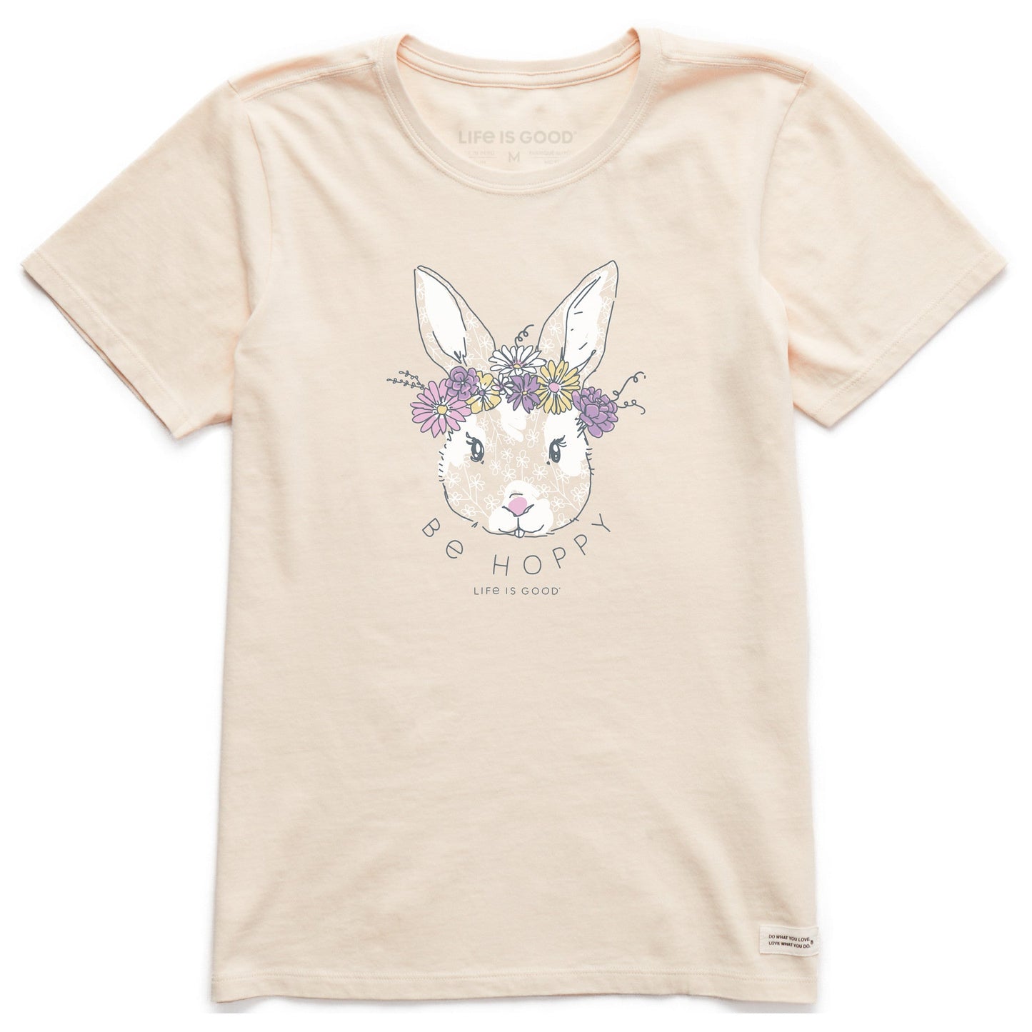 Women's Be Hoppy Flower Crown Short Sleeve Crusher Tee