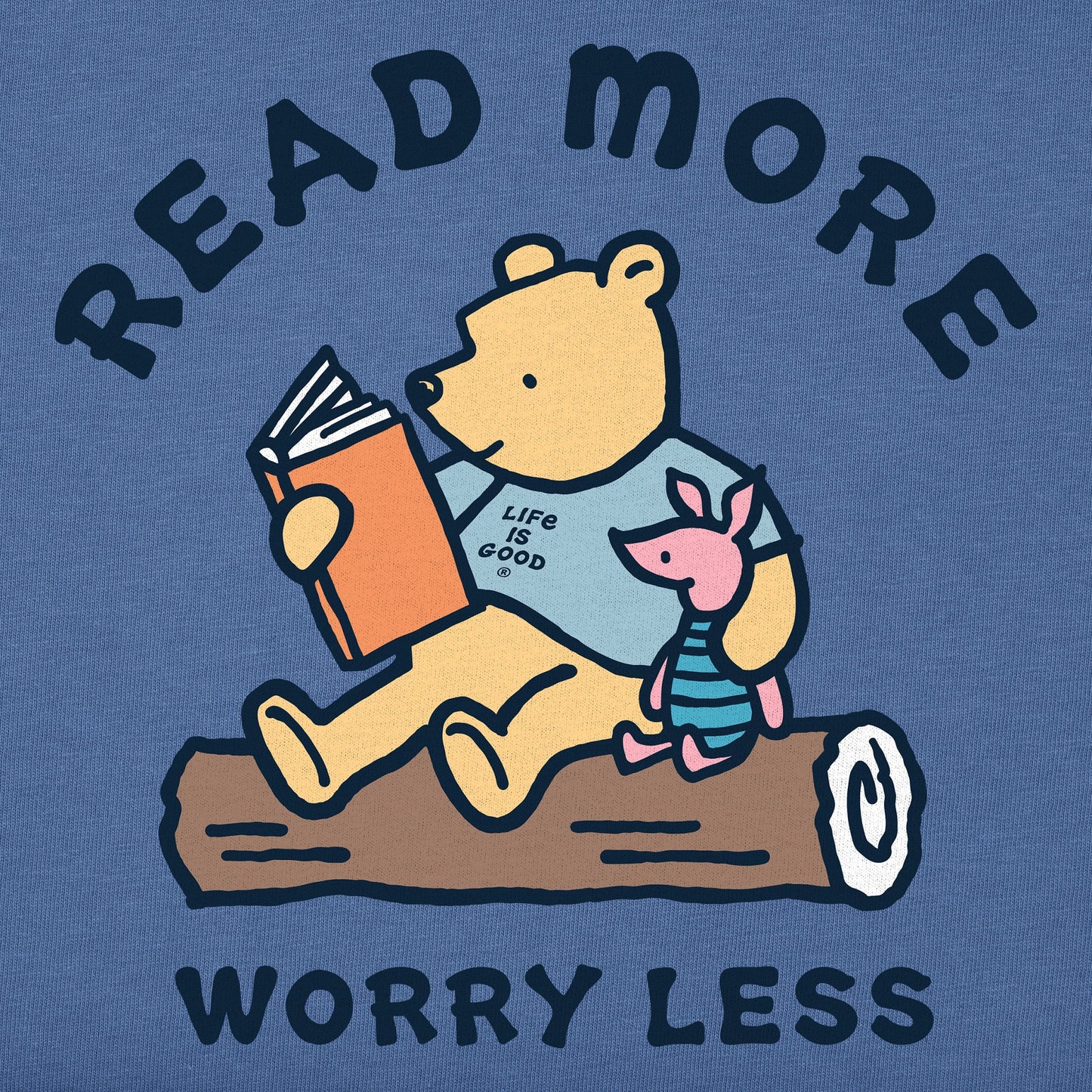 Women's Winnie Read More Worry Less Short Sleeve Crusher Tee