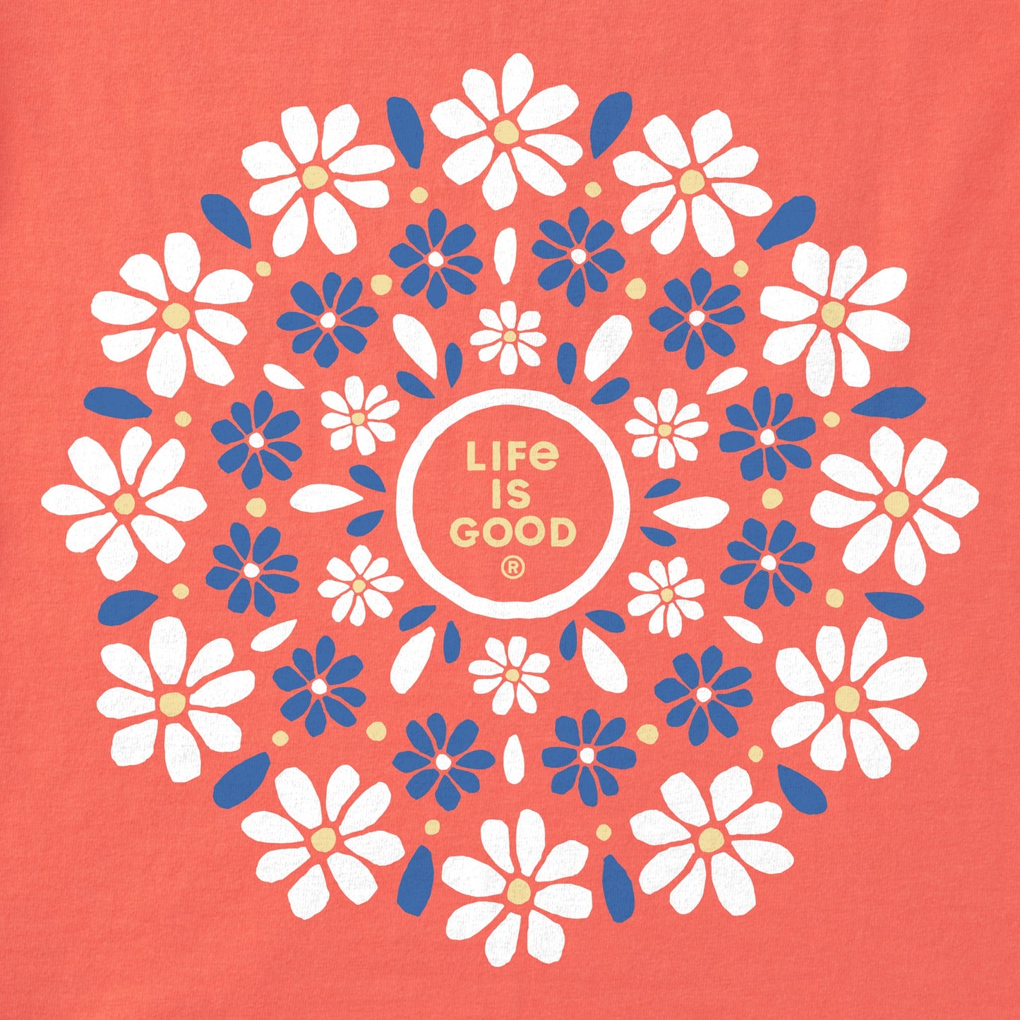 Women's Daisies Mandala Short Sleeve Tee