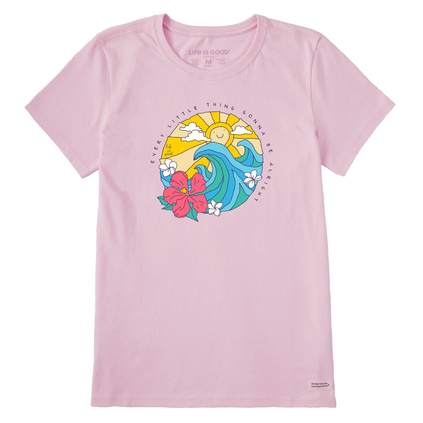 Women's Wavy Ocean Alright Short Sleeve Tee
