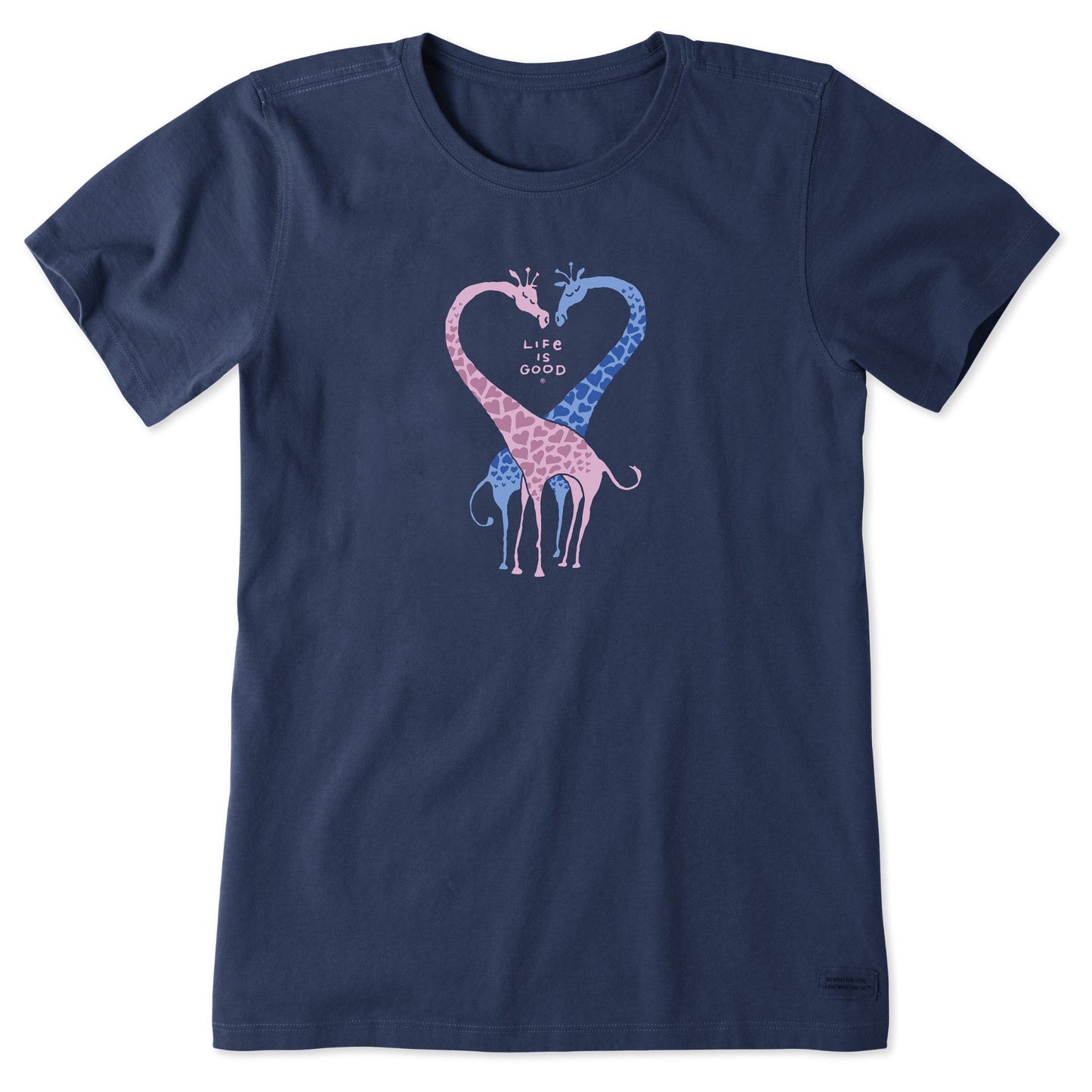 Women's Giraffe Heart Short Sleeve Tee