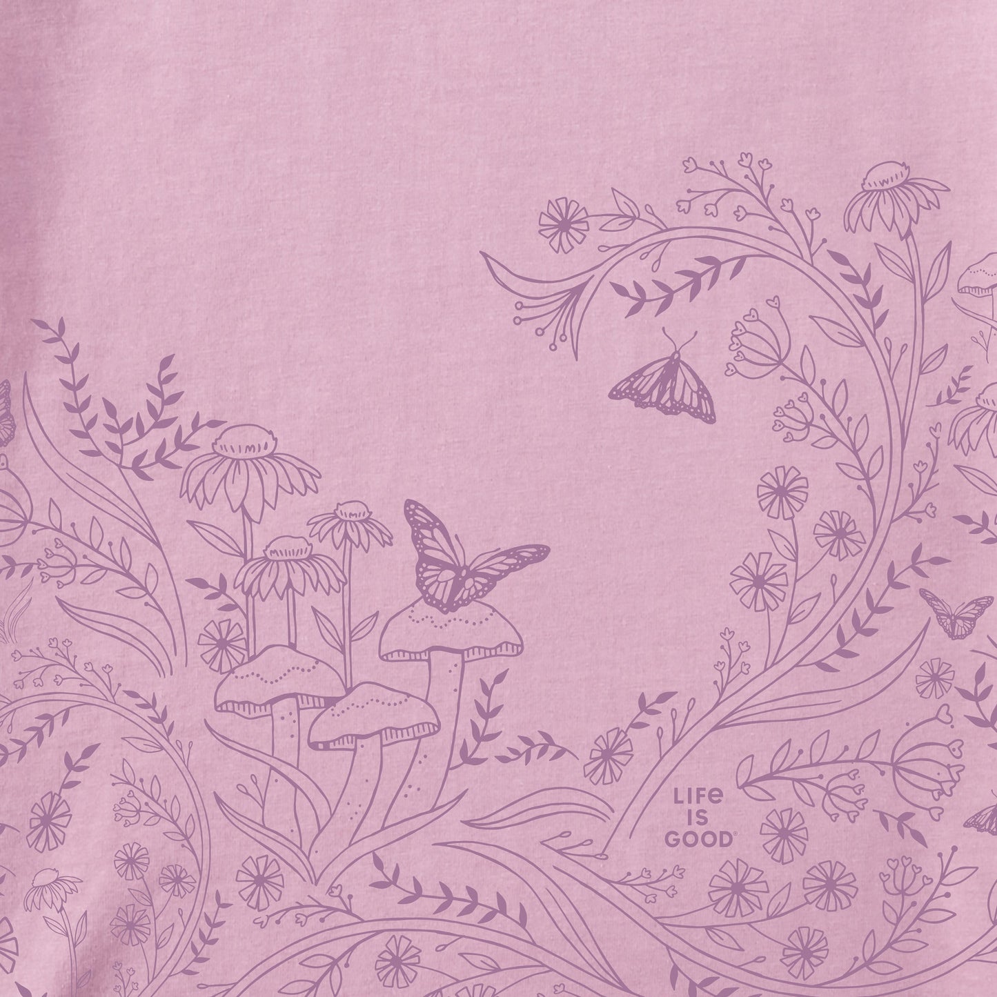 Women's Wildflower Meadow Short Sleeve Crusher Vee