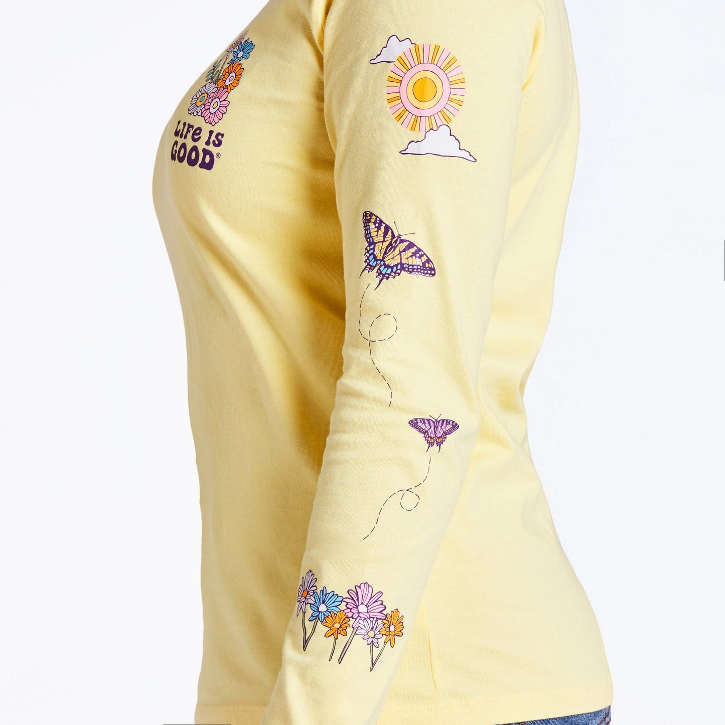 Women's Sunny Meadow Long Sleeve Crusher Tee