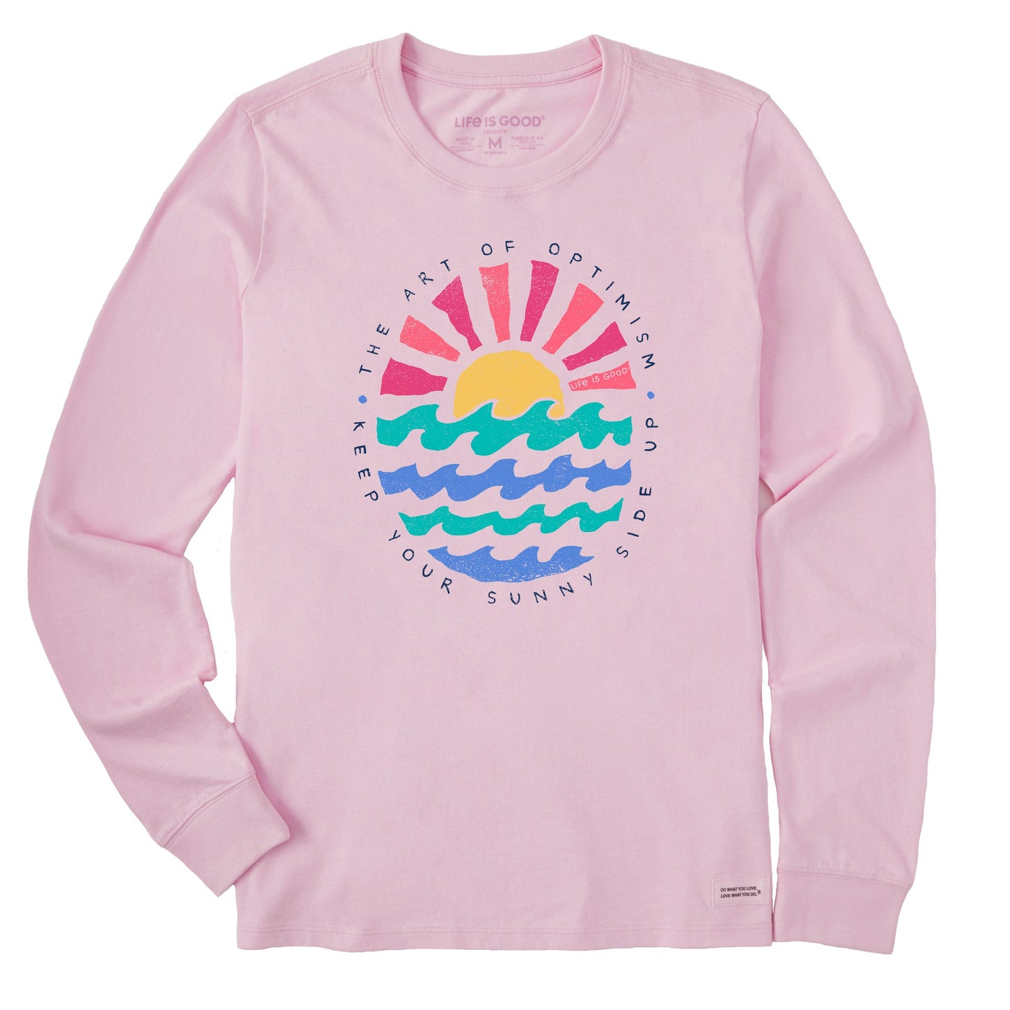 Women's Sun Ocean Sunny Side Up Long Sleeve Crusher Tee
