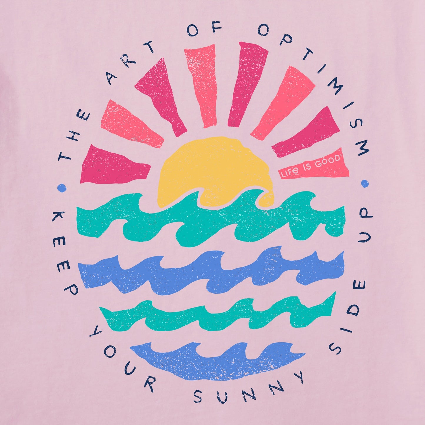 Women's Sun Ocean Sunny Side Up Long Sleeve Crusher Tee