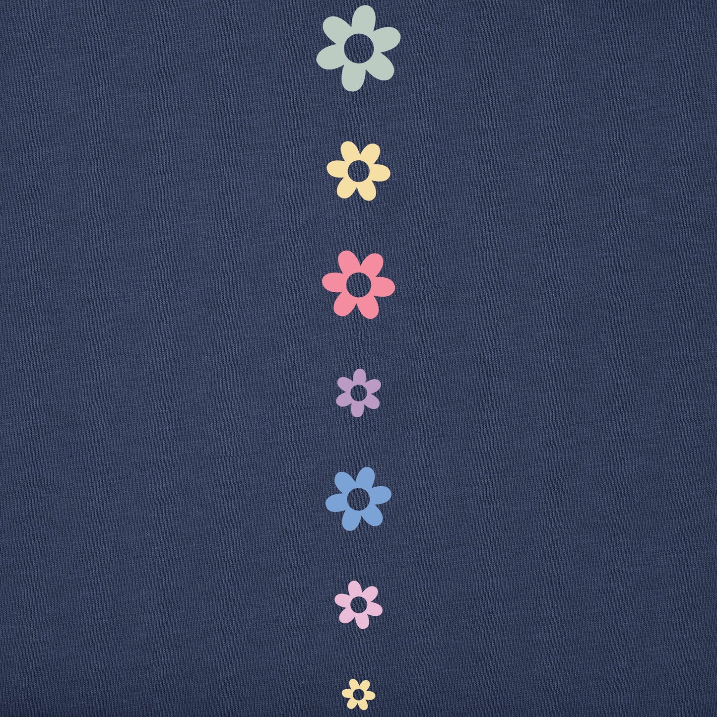 Women's Daisy Circle Psychedelic Long Sleeve Crusher Tee