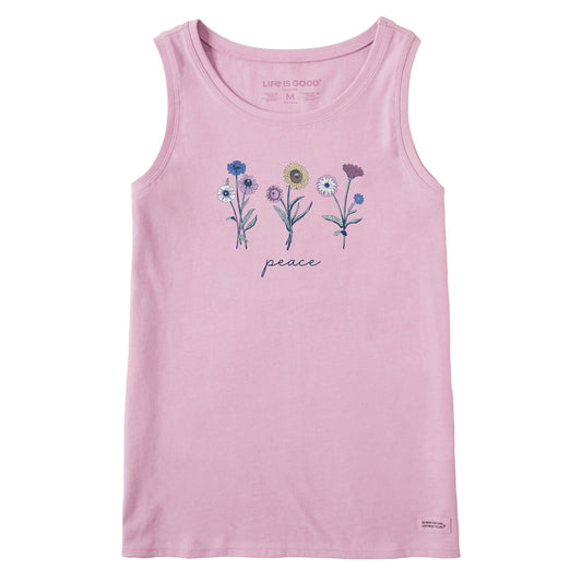 Women's Botanical Flowers Peace Crusher Tank