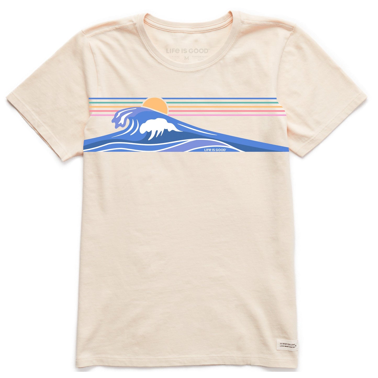 Women's Wavy Stripes Short Sleeve Crusher-LITE Tee