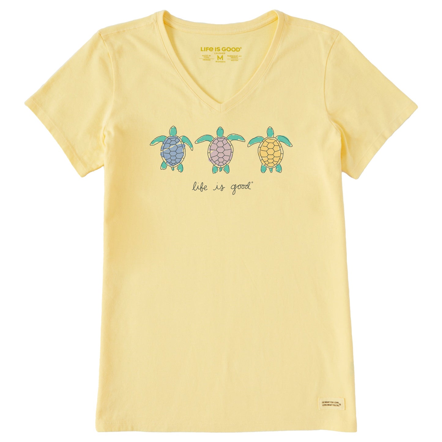 Women's Three Turtles Short Sleeve Crusher-LITE Vee