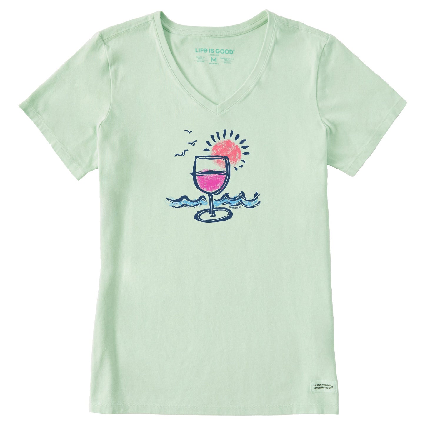 Women's Vino Beach Short Sleeve Crusher-LITE Vee