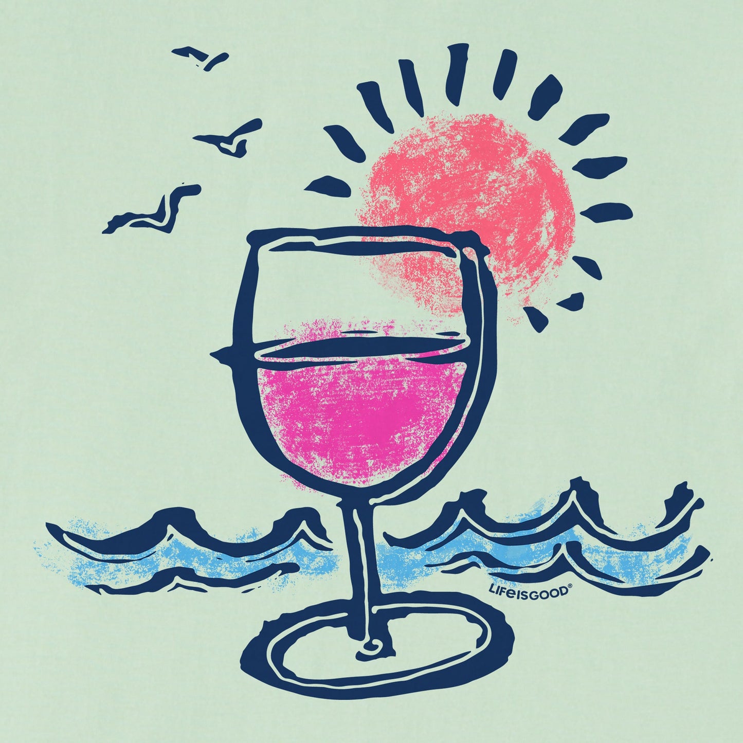 Women's Vino Beach Short Sleeve Crusher-LITE Vee