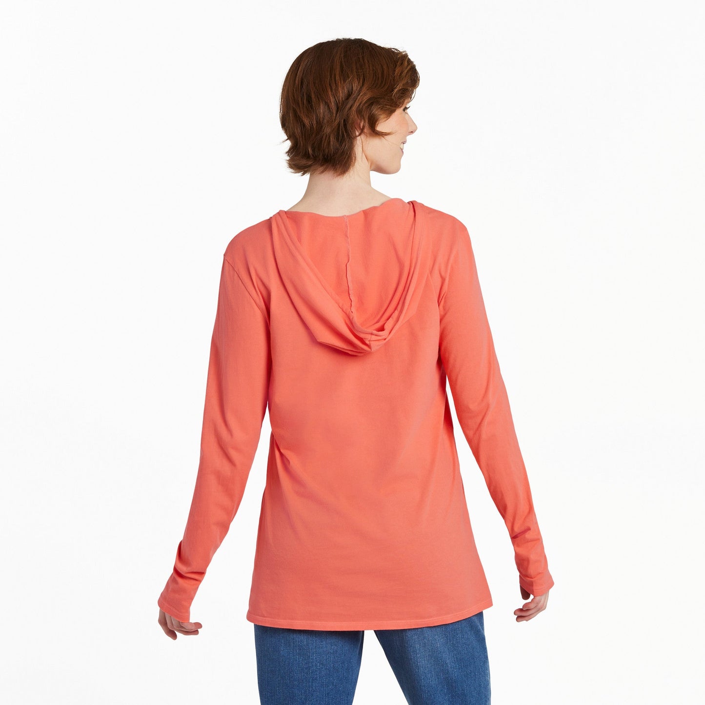 Women's Floral Bee Mandala Long Sleeve Crusher-LITE Hooded Tee