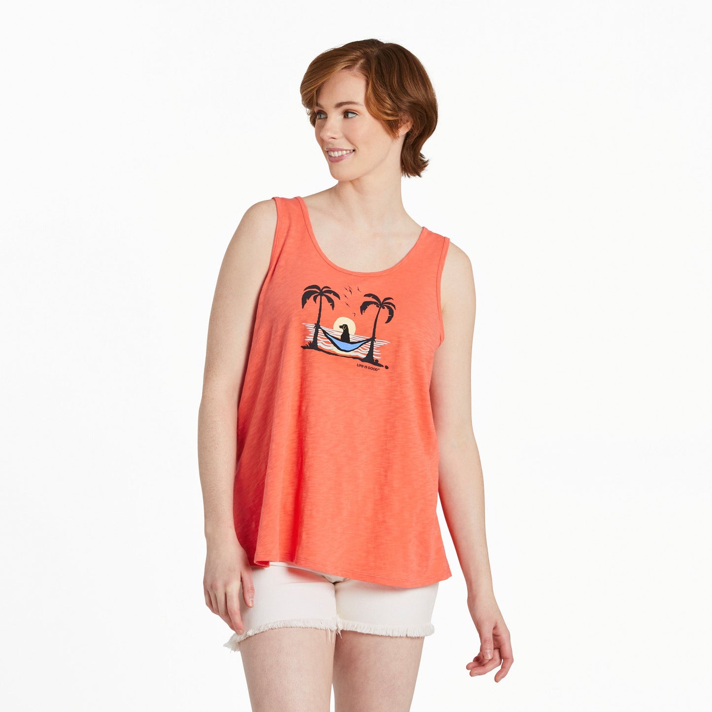 Women's Sunset Hammock Lab Textured Slub Tank