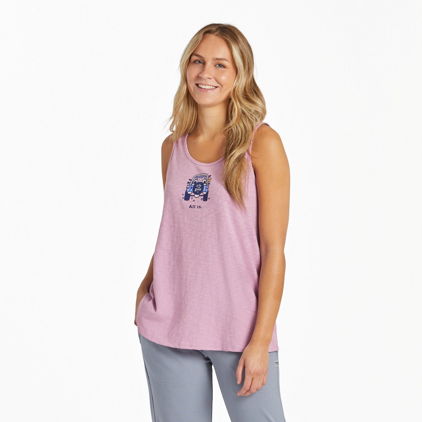 Women's All In ATV Textured Slub Tank
