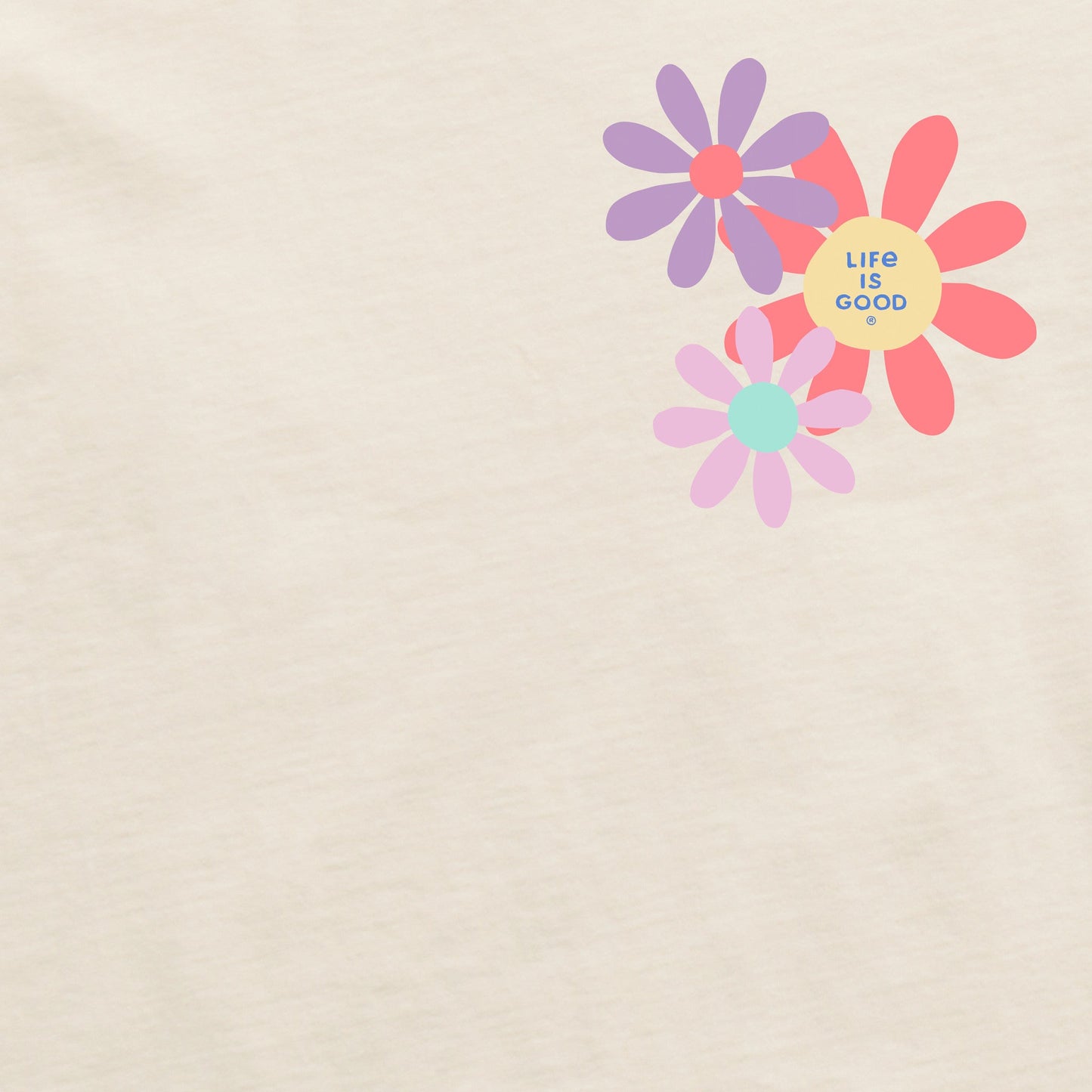 Women's Have a Nice Daisy Squares Simply True Fleece Zip Hoodie