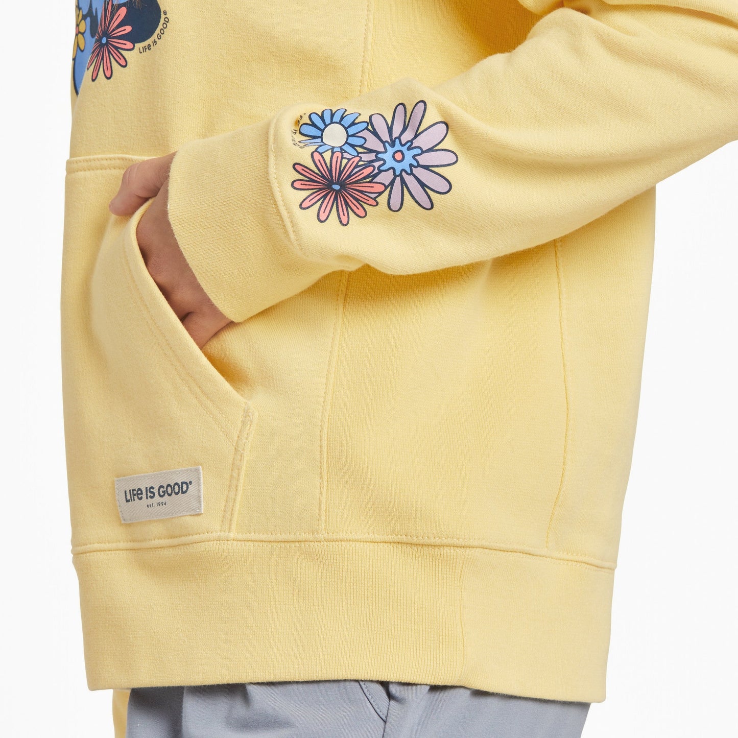 Women's Kindness is Free Daisies Simply True Fleece Hoodie