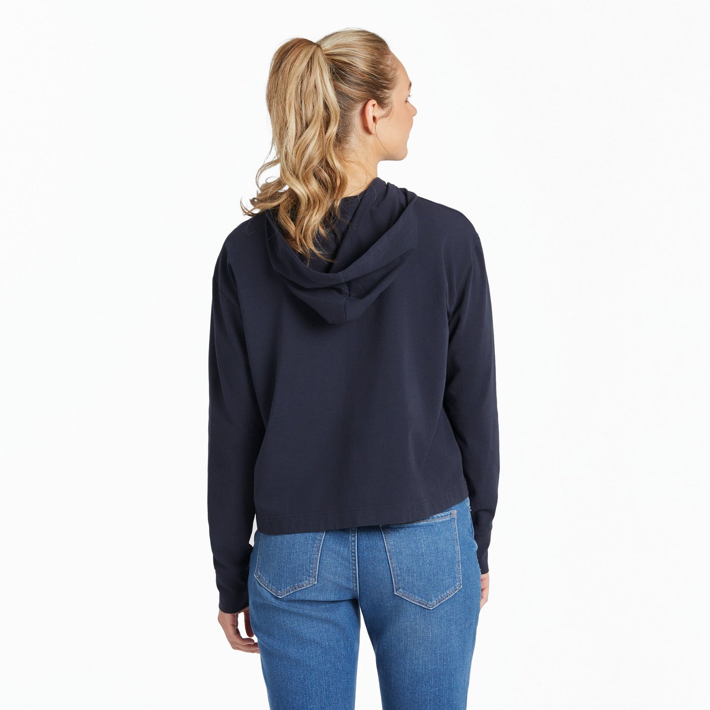 Women's Groovy Tie Dye LIG Crusher-FLEX Boxy Hoodie