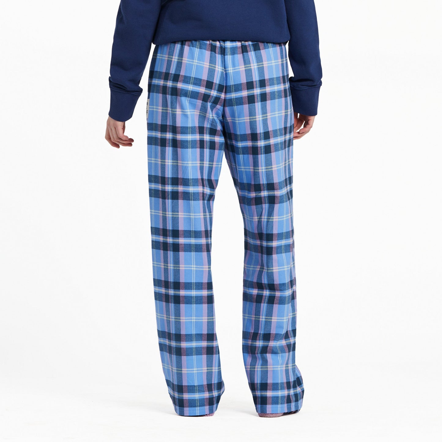 Women's Cornflower and Violet Plaid Classic Sleep Pant