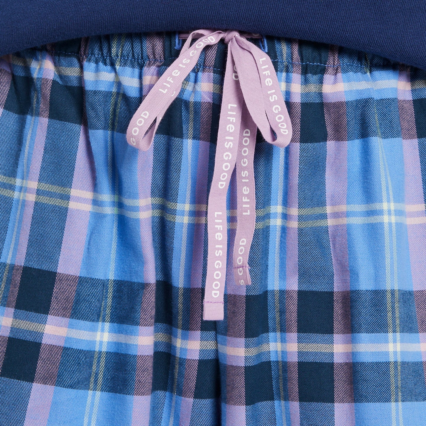 Women's Cornflower and Violet Plaid Classic Sleep Pant