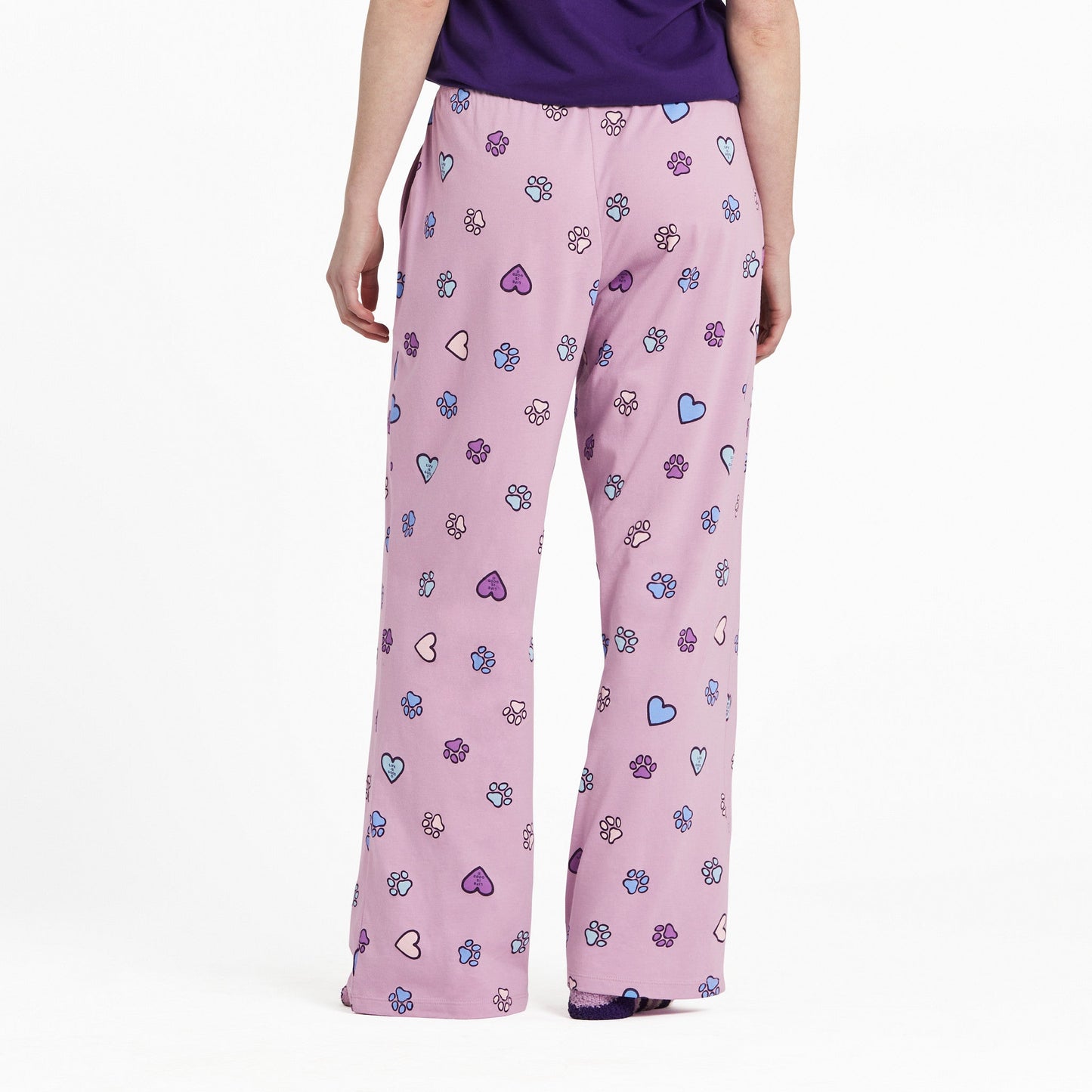 Women's Hearts and Paws Pattern Snuggle Up Sleep Pant