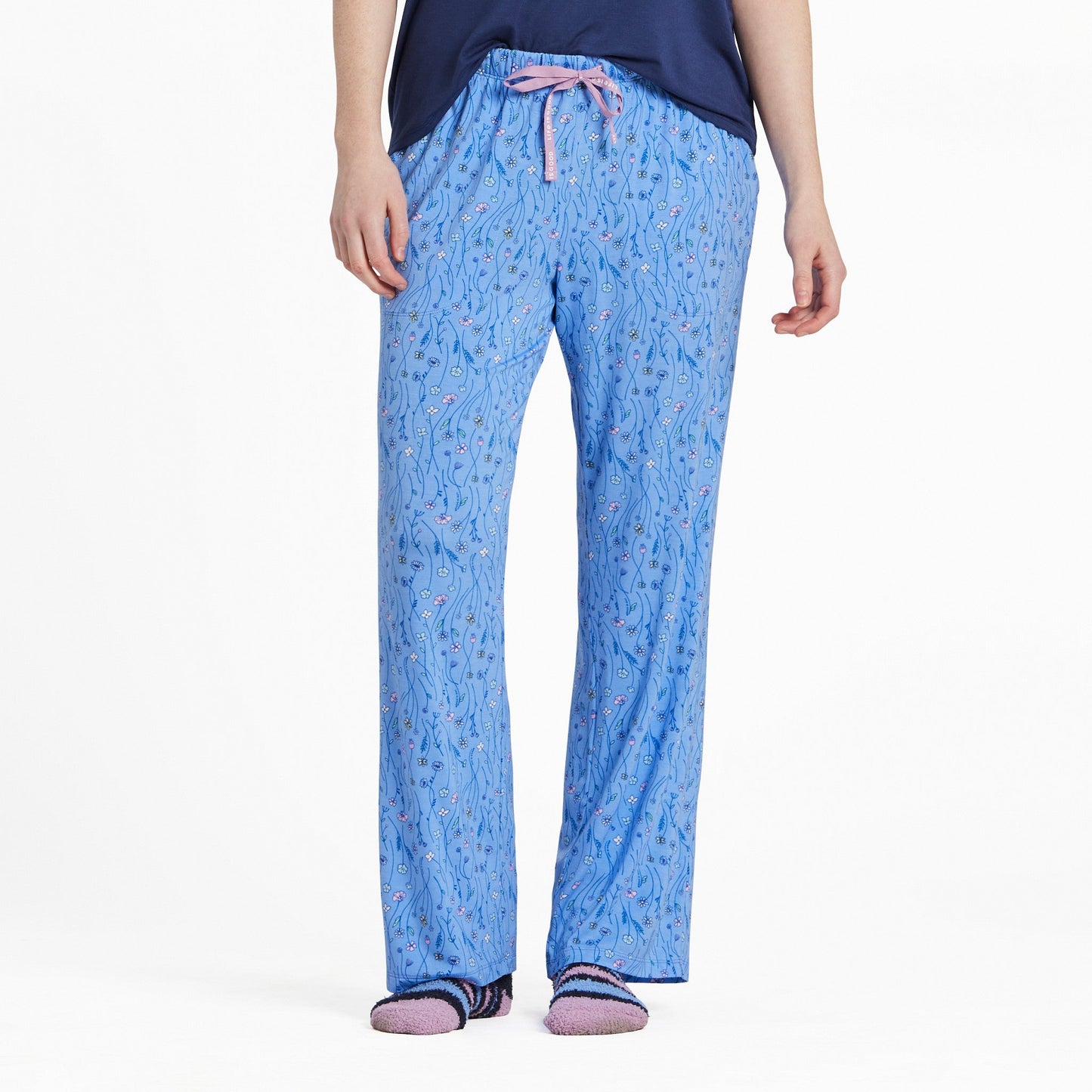 Women's Wildflower Sketch Pattern Lightweight Sleep Pant