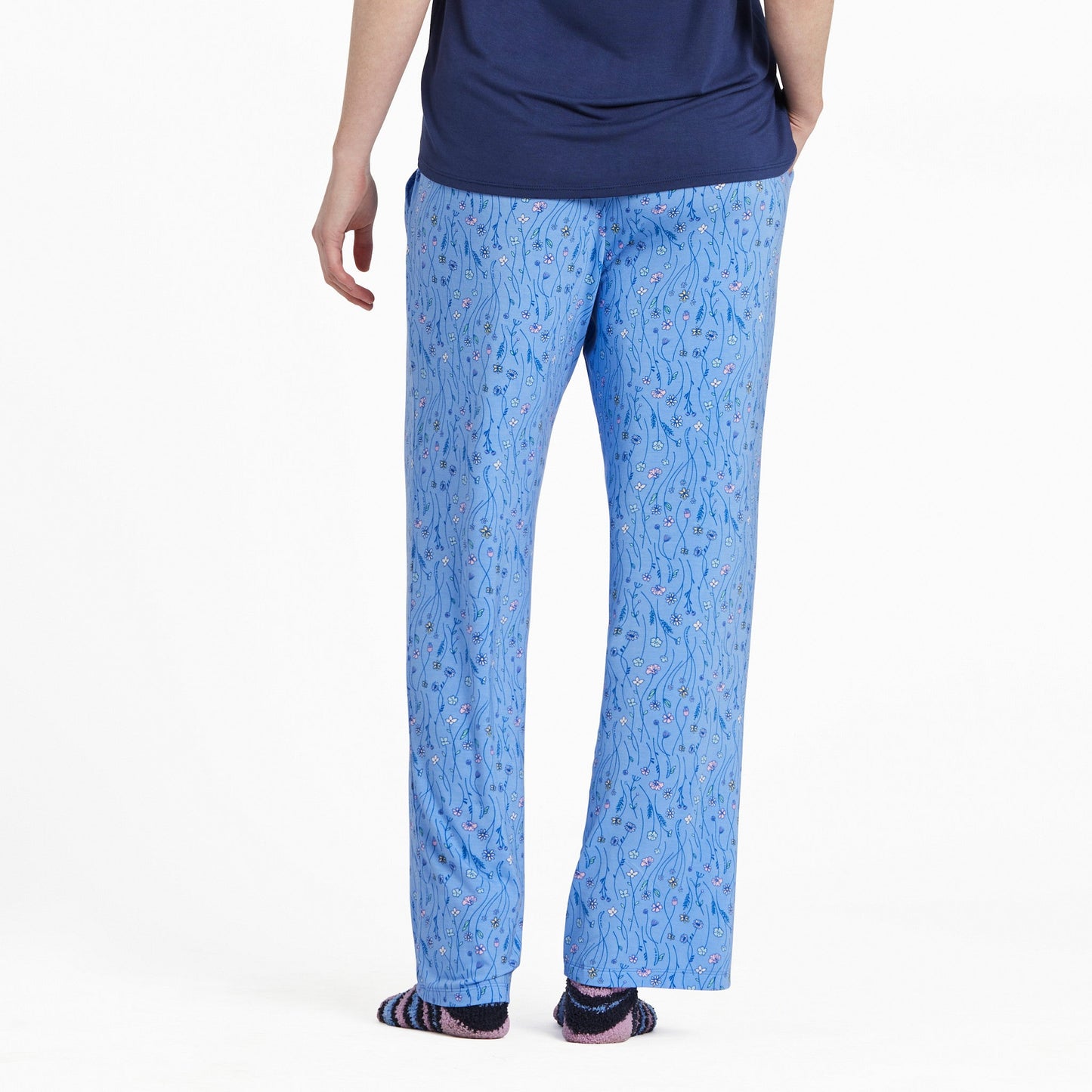 Women's Wildflower Sketch Pattern Lightweight Sleep Pant