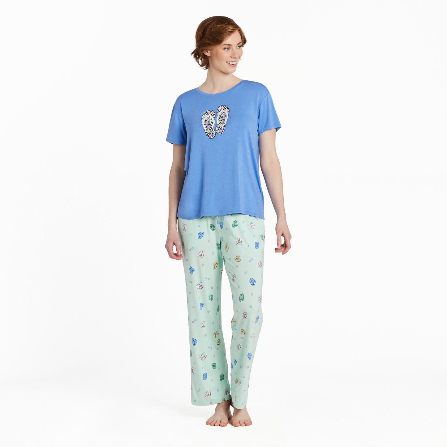Women's Flower Flips Lightweight Sleep Tee