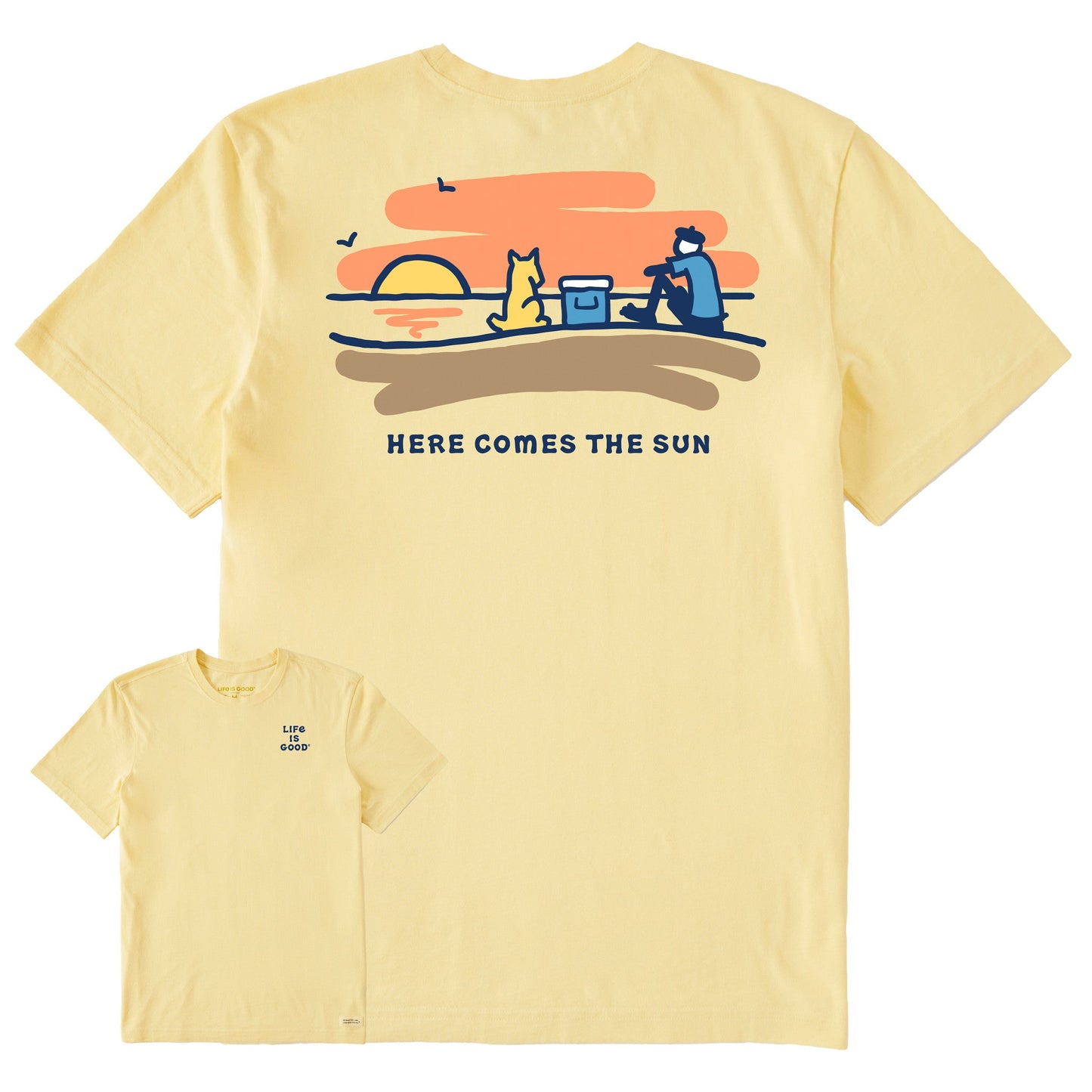 Men's Jake Rocket Sunset Short Sleeve Crusher Tee