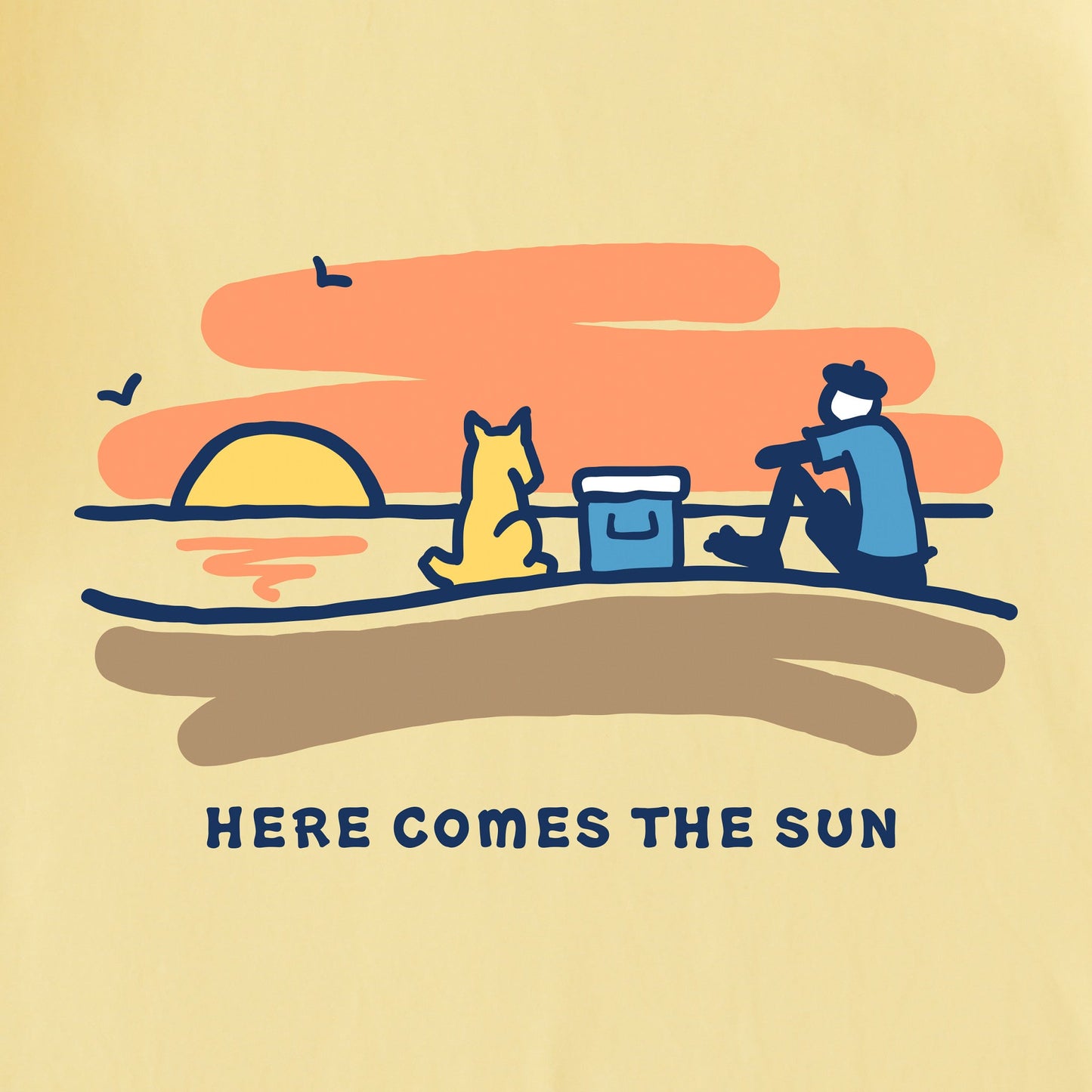 Men's Jake Rocket Sunset Short Sleeve Crusher Tee