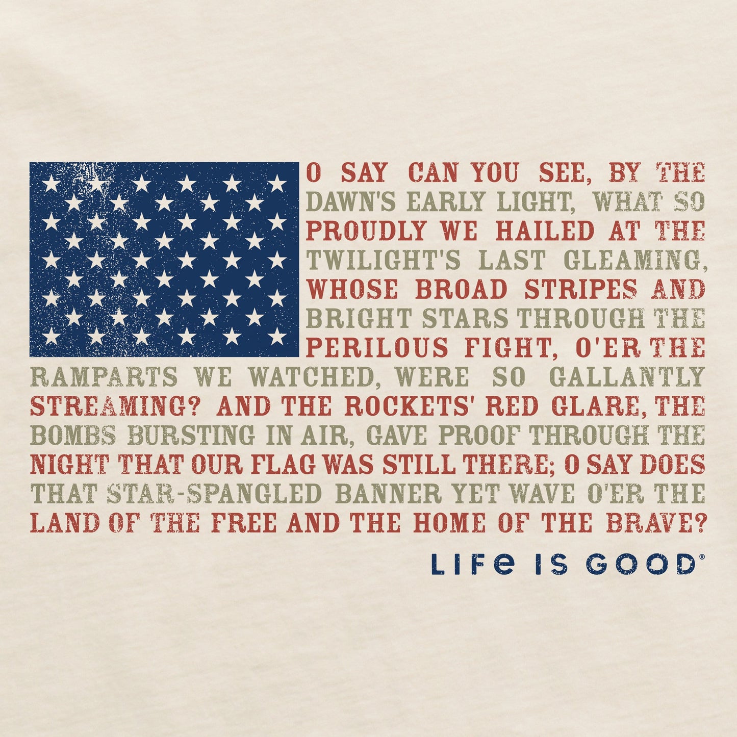 Men's Anthem Flag Short Sleeve Tee