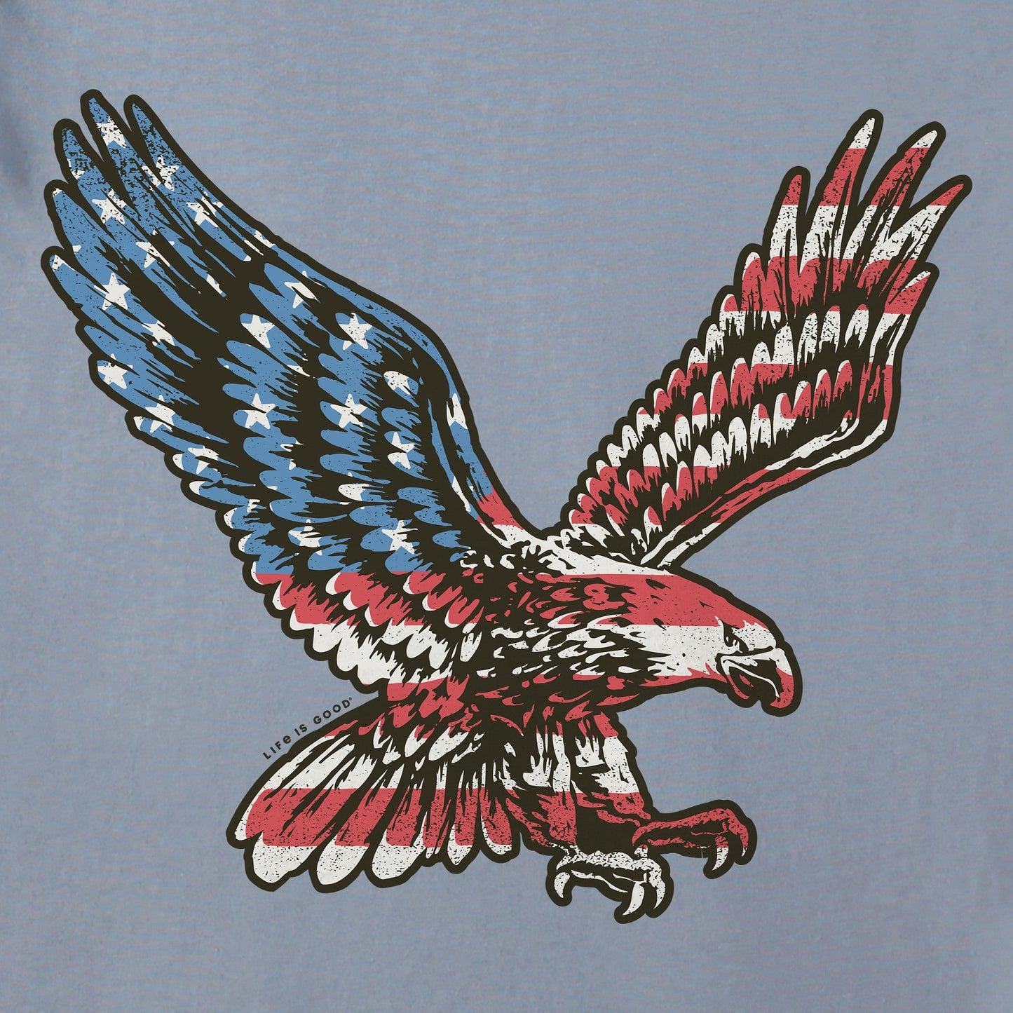 Men's Eagle Flag Short Sleeve Crusher-LITE Tee