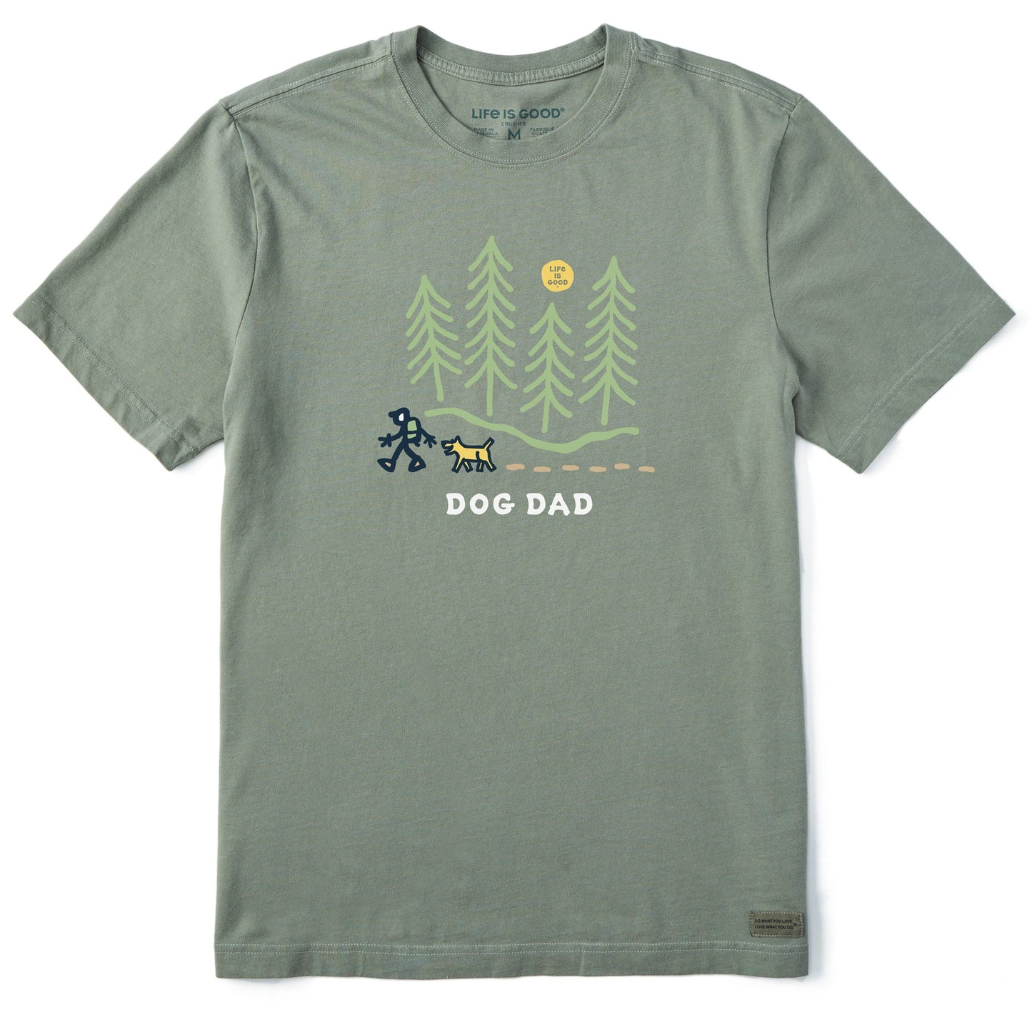 Men's Jake Hike Dog Dad Short Sleeve Crusher Tee