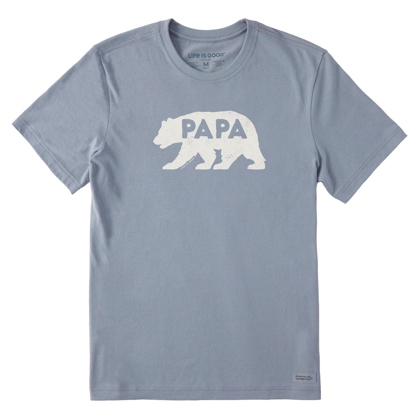 Men's Papa Bear Silhouette Short Sleeve Crusher Tee
