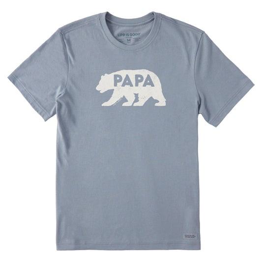 Men's Papa Bear Silhouette Short Sleeve Crusher Tee