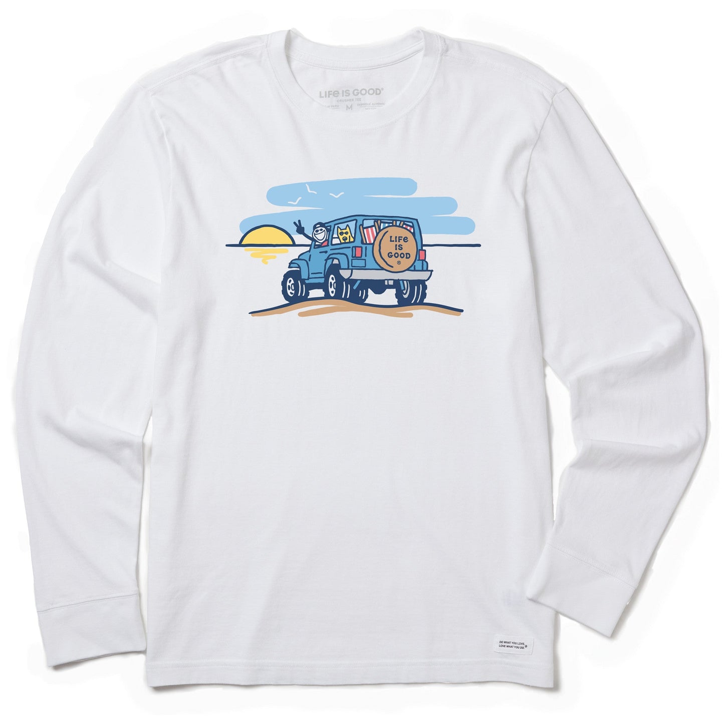 Men's Jake and Rocket Beach 4x4 Long Sleeve Crusher Tee