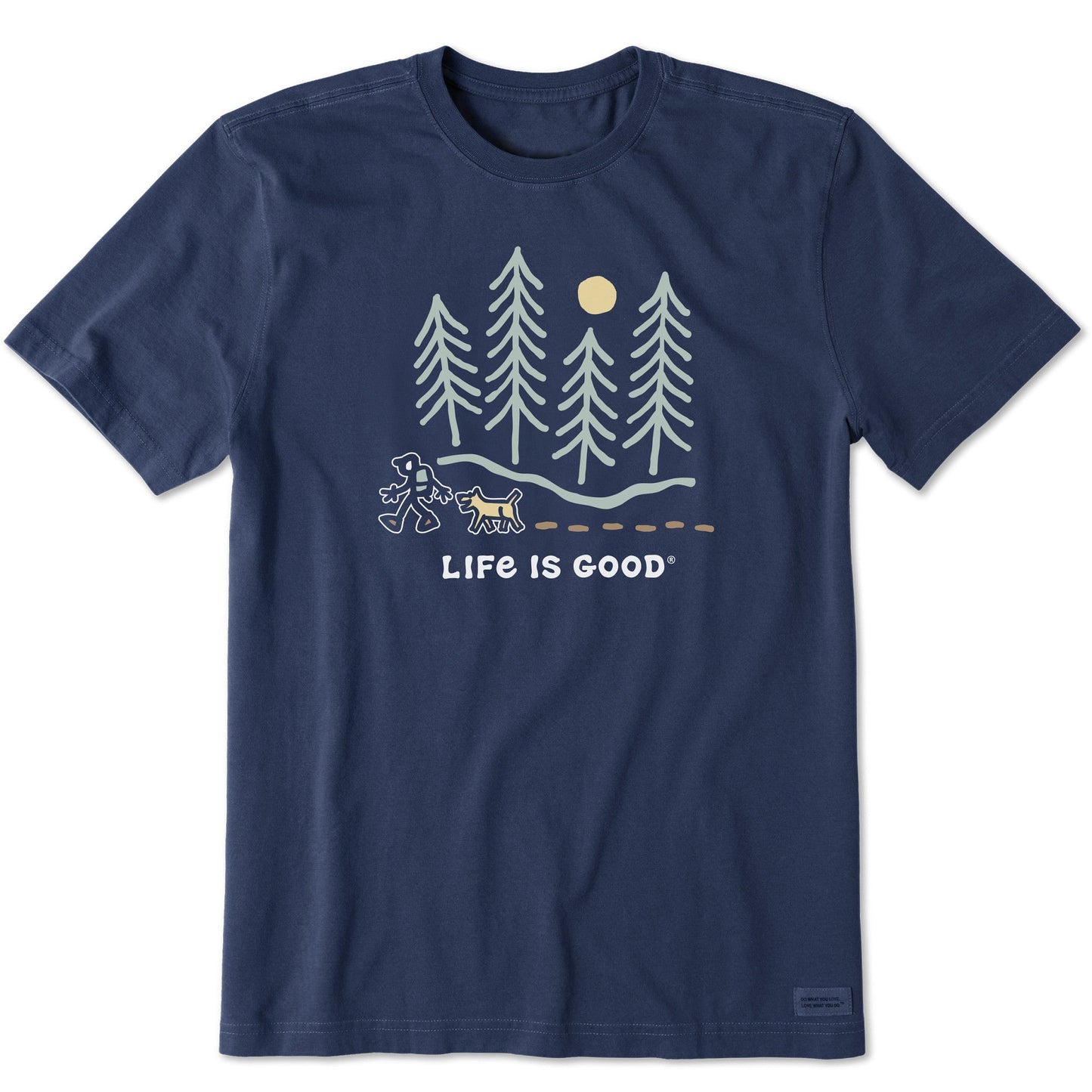 Men's Hiking through the Woods Short Sleeve Tee