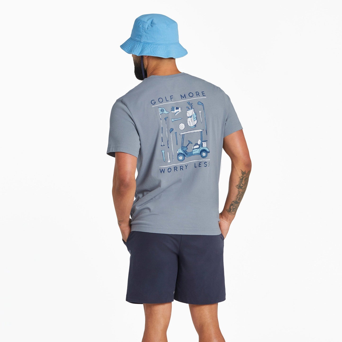 Men's Golf More Worry Less Short Sleeve Crusher-LITE Tee