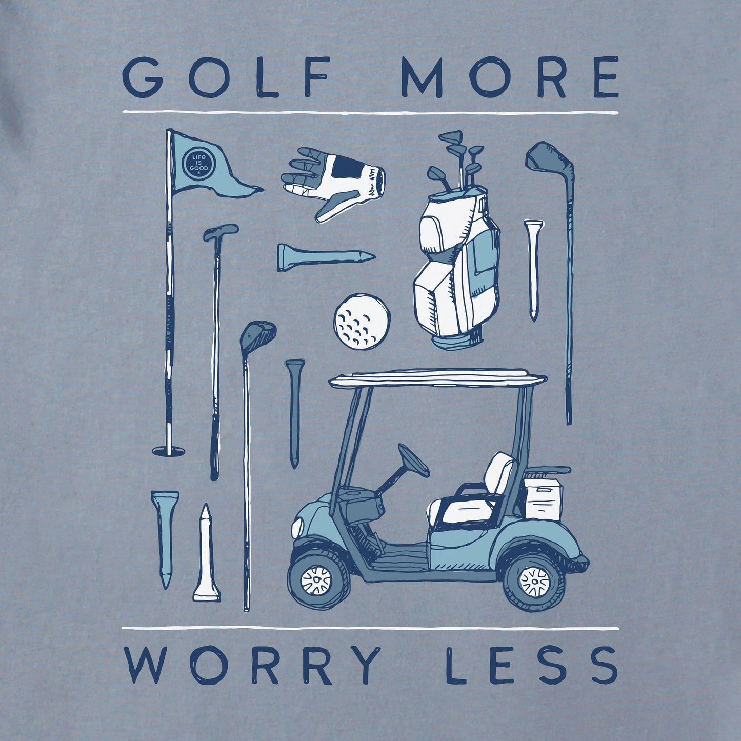 Men's Golf More Worry Less Short Sleeve Crusher-LITE Tee