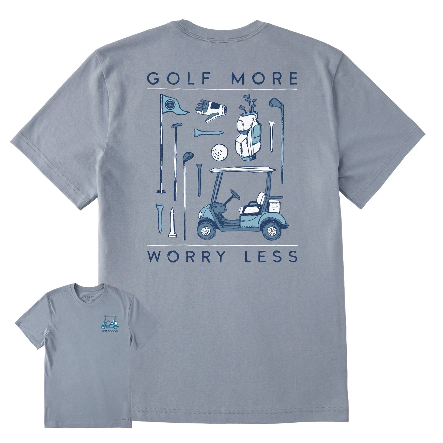 Men's Golf More Worry Less Short Sleeve Crusher-LITE Tee
