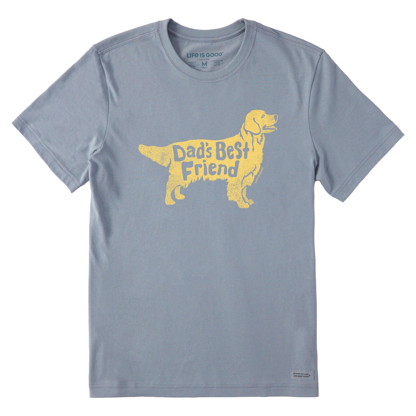 Men's Dad's Best Friend Golden Retriever Short Sleeve Tee