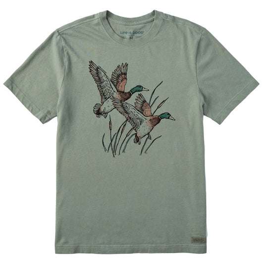Men's Mallard Ducks Illustration Short Sleeve Tee