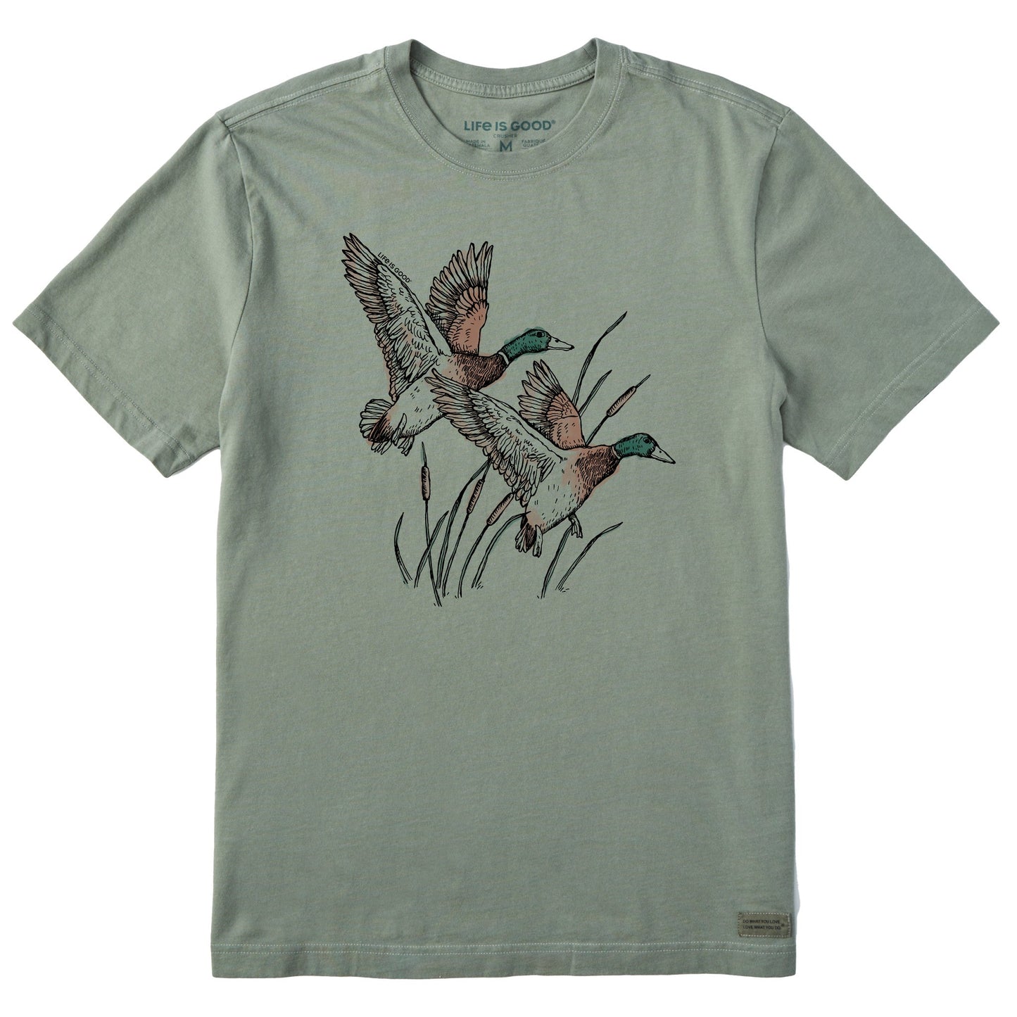 Men's Mallard Ducks Illustration Short Sleeve Tee