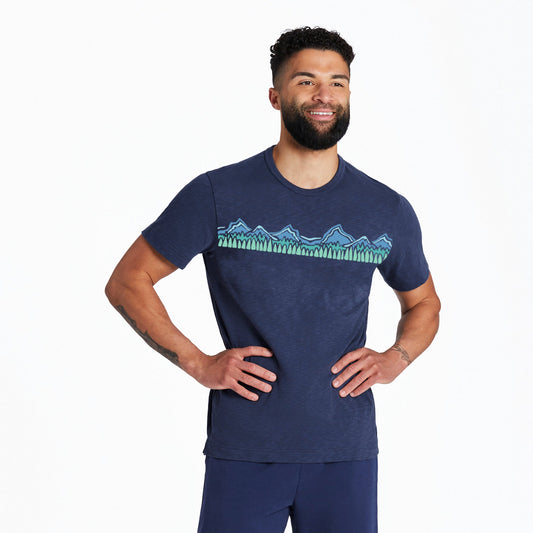Men's Mountain Range Textured Slub Tee