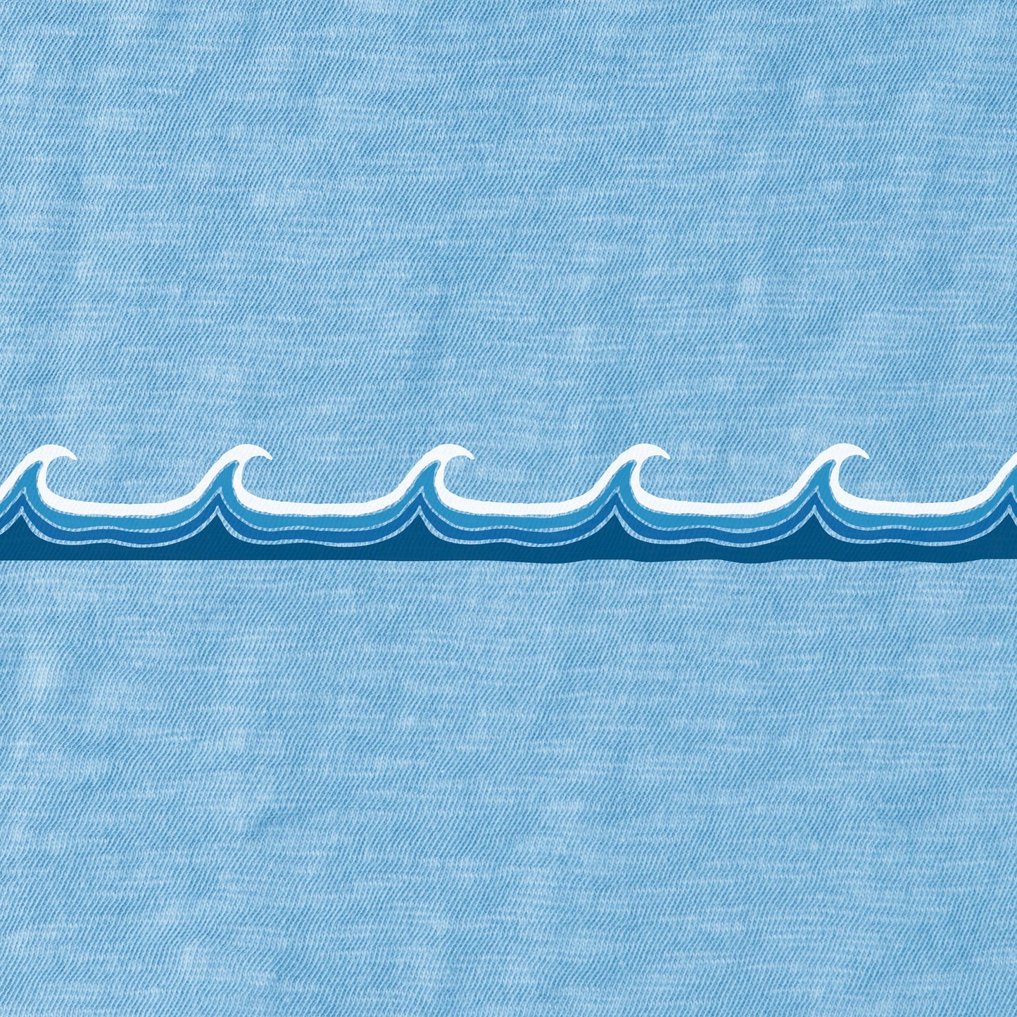 Men's Waves on Waves Textured Slub Tee