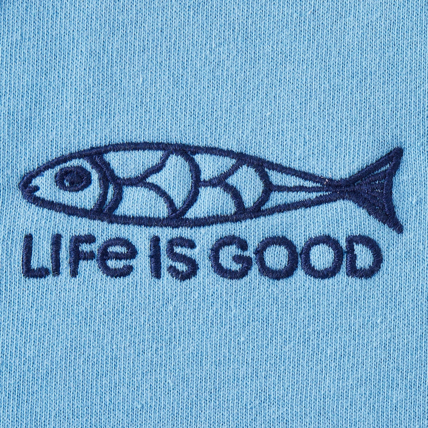 Men's Good Catch Fish Sketch Simply True Fleece Zip Hoodie